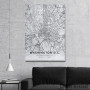 Slika Vašington mapa - white