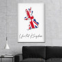 Slika Velika Britanija - mapa i zastava Slika Velika Britanija - mapa i zastava