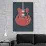 Slika Cherry Hollow Body Guitar Slika Cherry Hollow Body Guitar