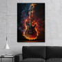 Slika Zapaljena gitara Slika Zapaljena gitara