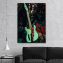 Slika Zelena električna gitara Slika Zelena električna gitara