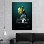 Slika Lewis Hamilton green Slika Lewis Hamilton green