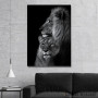 Slika lions Love black and white 2