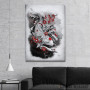 Slika white koi and sakuras
