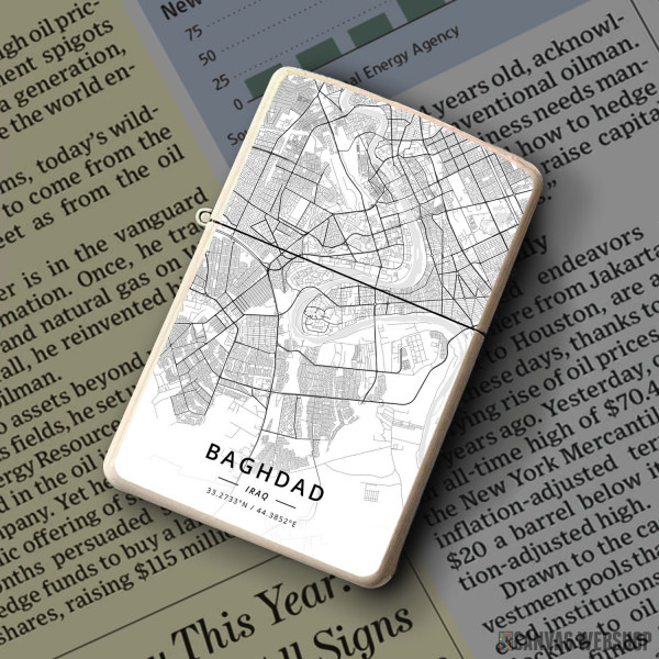 Upaljač Bagdad mapa - white
