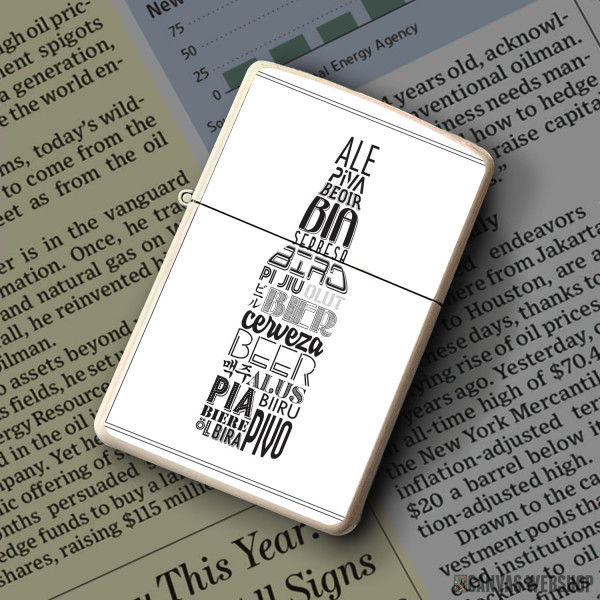 Upaljač Beer Bar Typography