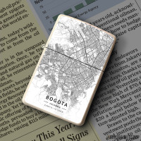 Upaljač Bogota mapa - white