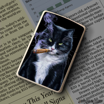 Upaljač Cool Tuxedo Cat with Cigar Upaljač Cool Tuxedo Cat with Cigar