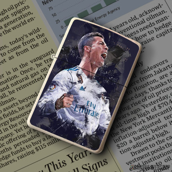 Upaljač Cristiano Ronaldo celebrate abstract Upaljač Cristiano Ronaldo celebrate abstract