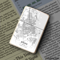 Upaljač Doha mapa - white