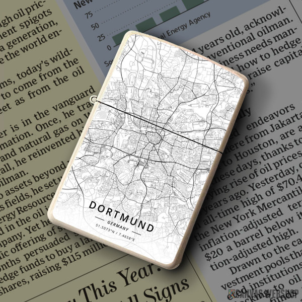 Upaljač Dortmund mapa - white