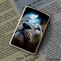 Upaljač drame lion with butterfly