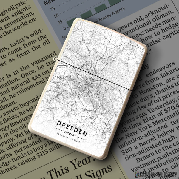 Upaljač Drezden mapa - white