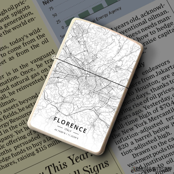 Upaljač Firenca mapa - white