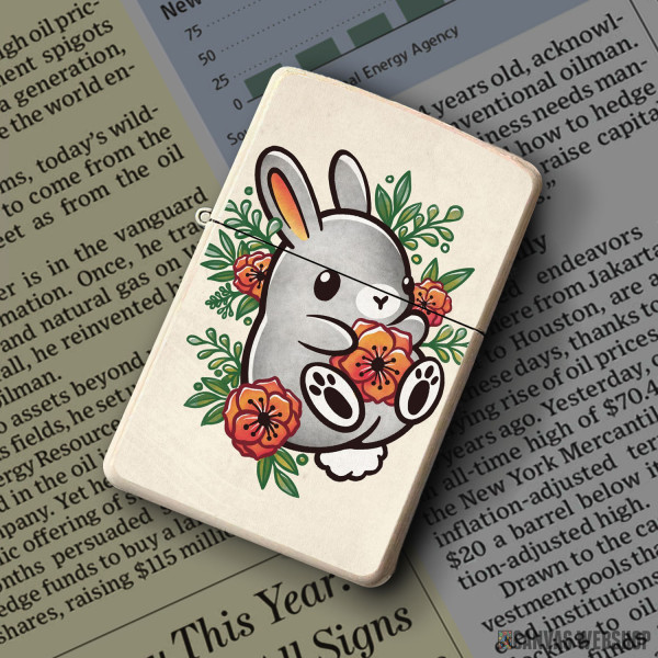 Upaljač Floral cute bunny