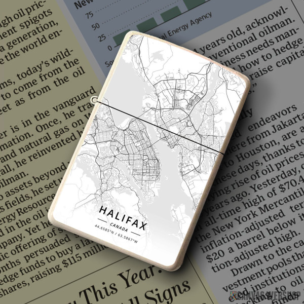 Upaljač Halifax mapa - white