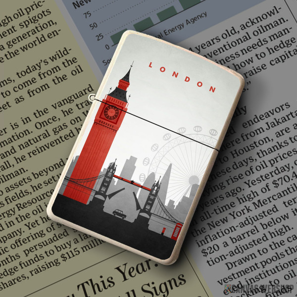 Upaljač London Travel Poster