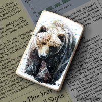 Upaljač Medved vodenim bojama