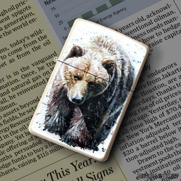 Upaljač Medved vodenim bojama