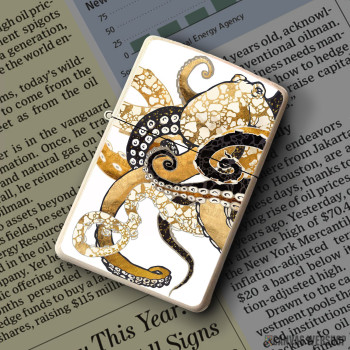 Upaljač Metallic Octopus