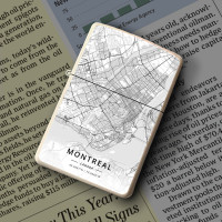 Upaljač Montreal mapa - white