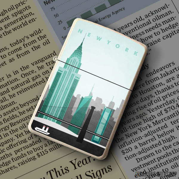 Upaljač New York Travel Poster