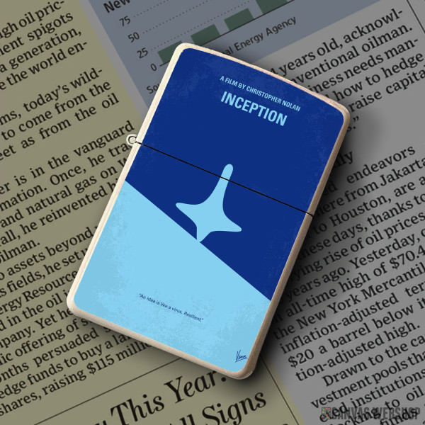 Upaljač No240 My Inception minimal movie poster A skilled extr ... Upaljač No240 My Inception minimal movie poster A skilled extr ...