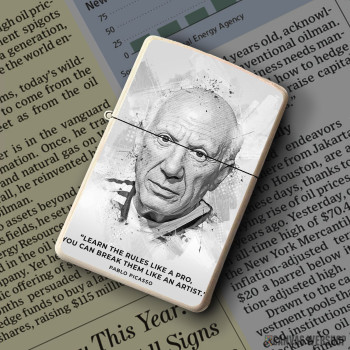 Upaljač Pablo Picasso citat Upaljač Pablo Picasso citat