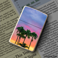 Upaljač Palm Trees On Purple Sky