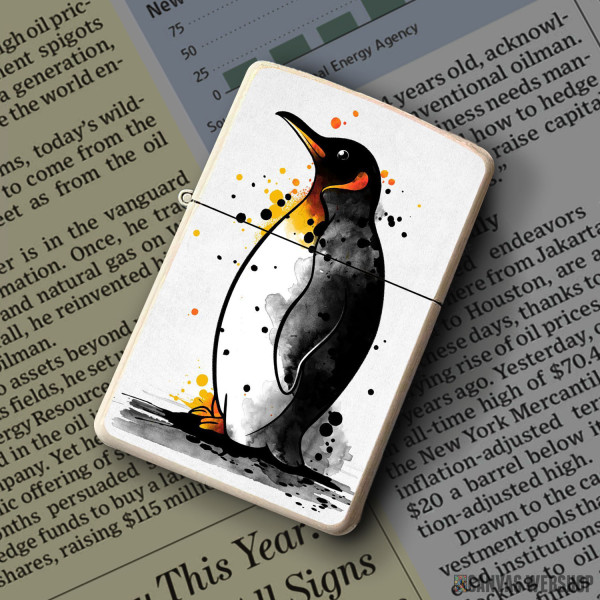 Upaljač Penguin watercolor