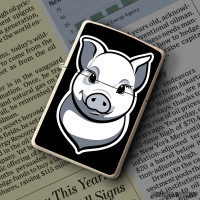 Upaljač Piggy black and white