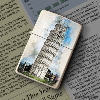 Upaljač Pisa in Watercolor