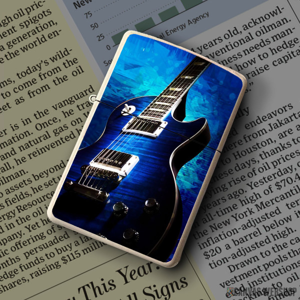 Upaljač Plava električna gitara Upaljač Plava električna gitara