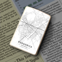 Upaljač Podgorica mapa - white