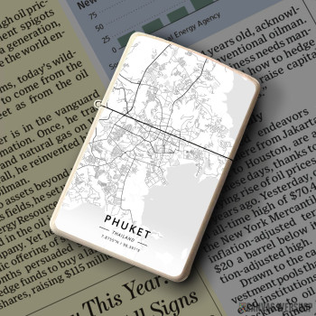 Upaljač Puket mapa - white Upaljač Puket mapa - white