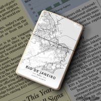 Upaljač Rio de Žaneiro mapa - white