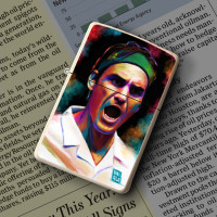 Upaljač Roger Federer painting