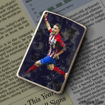 Upaljač Saul Niguez abstract Upaljač Saul Niguez abstract