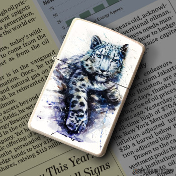 Upaljač Snow leopard watercolor 3 Upaljač Snow leopard watercolor 3