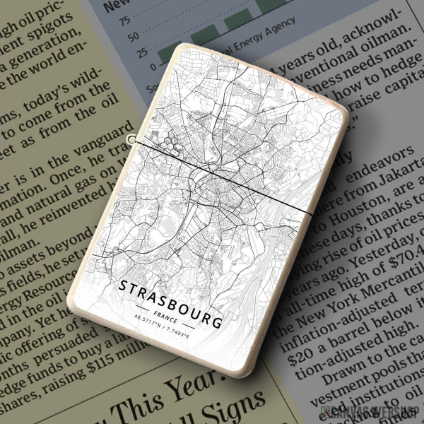 Upaljač Strazbur mapa - white
