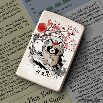 Upaljač Tanuki red sun art Upaljač Tanuki red sun art