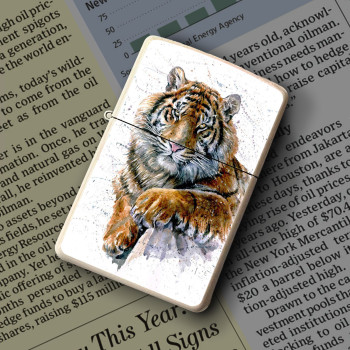 Upaljač Tiger watercolor 2