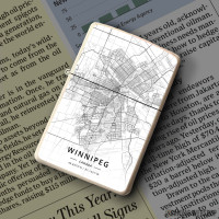 Upaljač Vinipeg mapa - white