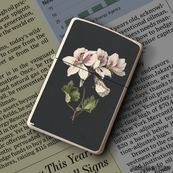 Upaljač Vintage illustration of flowers 2