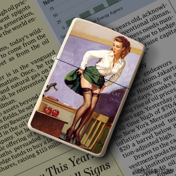 Upaljač Vintage Pin Up Girl Art