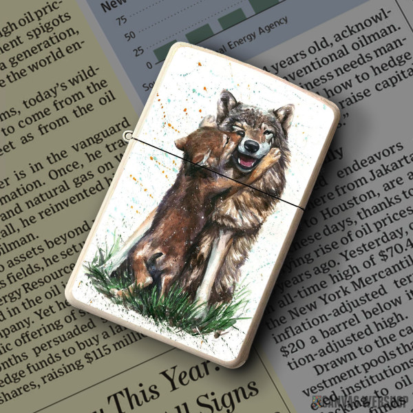 Upaljač Vuk sa mladunčetom