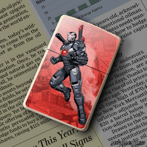 Upaljač War Machine cartoon