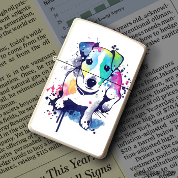 Upaljač watercolor dog - jack russell terrier Upaljač watercolor dog - jack russell terrier