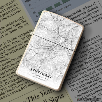 Upaljač Štutgart mapa - white Upaljač Štutgart mapa - white