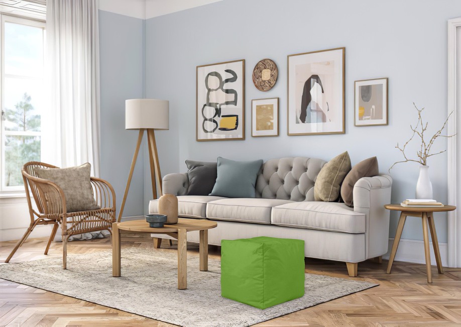 Kockasti LazyBag u dnevnoj sobi